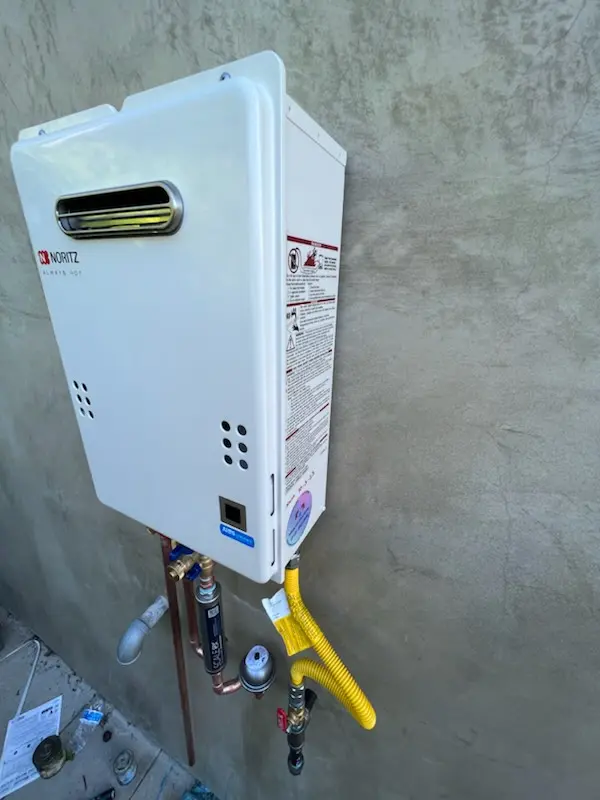 Tankless water heater installation for Dorset Village homes